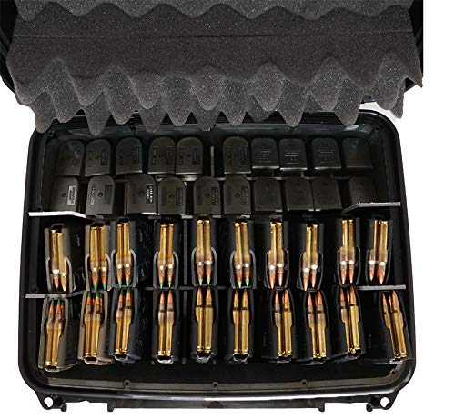 Case Club 20 Modern Sporting Rifle (5.56/.223) Magazines & 20 Pistol Magazines Waterproof Storage Case #TOP1