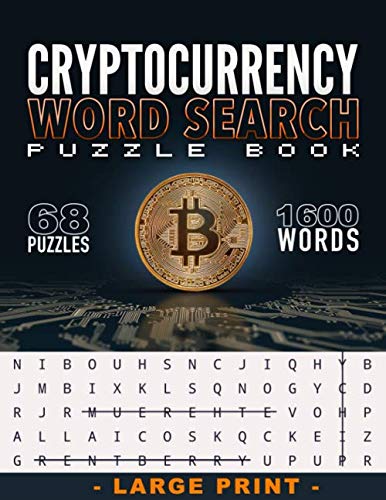 Cryptocurrency Word Search Puzzle book: 68 Larges Print puzzles 1600 ...