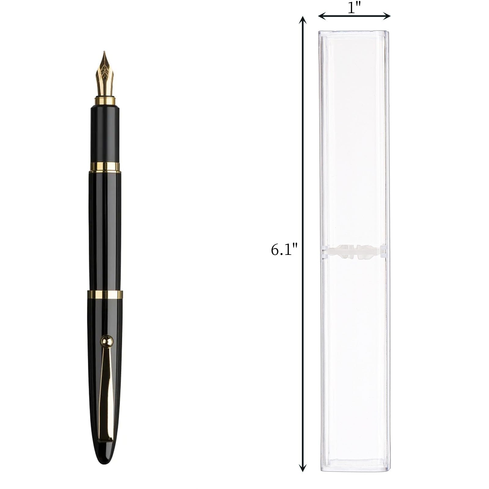 Mezchi Pen Box, 50 Pack Clear Acrylic Pen Gift Boxes, Reusable Waterproof Pen Display Case for Jewelry Gift Single Pen - Image 2
