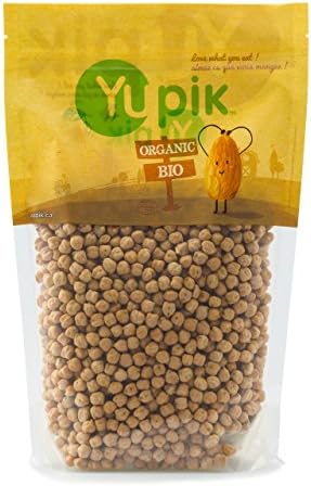 Yupik Organic Raw Chickpeas, 2.2 lb, Non-GMO, Vegan, Gluten-Free