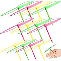 ArtCreativity Dragon Fly Copter Toys for Kids, Set of 12, Flying Hand Spinner Toys with Assorted Vibrant Colors, Outdoor Toys for Boys & Girls, Birthday Party Favors & Goody Bag Fillers for Children