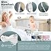 KESSER® Zustellbett Hubi 3in1 Baby Beistellbett Reisebett Babybett mit weich Matratze mit Rollen Kinderbett, 5-Fach Höhenverstellung Faltbare Seitenwand für Zuhause und Unterwegs + Spanngurt Beige