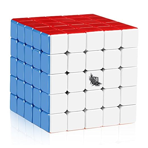 D-FantiX Cyclone Boys 5x5 Speed Cube Stickerless 5x5x5 Magic Cube 63.5mm Puzzle Toys for Kids Adult