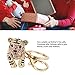 WIHFHGZ Tiger Keychain Pendant, Three Dimensional Small Tiger Rhinestone, 1 Piece - Fashionable Accessory, Durable Zinc Alloy, Ideal for Bag Ornaments and Car Keys (Pink)