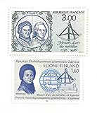  1 Lot de 2 Timbres Neufs de Collection de 1986. 1 de France ( N’ 2428 ) et 1 de Finlande ( N’ 966 ). Émission Commune. Science
