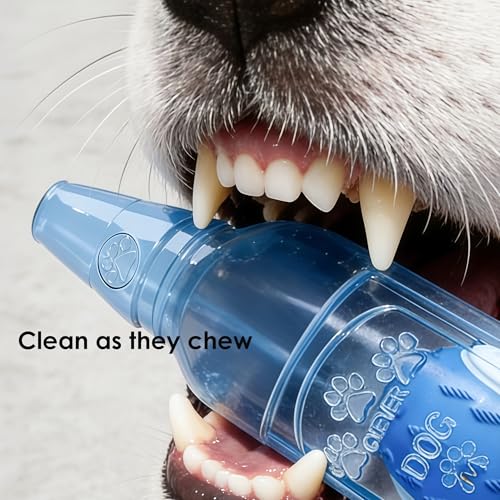 Juguete Mordible Bola Chirriante para Perro Azul Pequeño miniatura 6