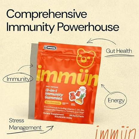 Gruns Multivitamin Greens + Immunity 13-in-1 Gummies, Sugar Free 2x28 | Superfood greens & immunity support gummies, gut health, vitamin C, zinc & D3, prebiotic fiber, adaptogens, sugar free