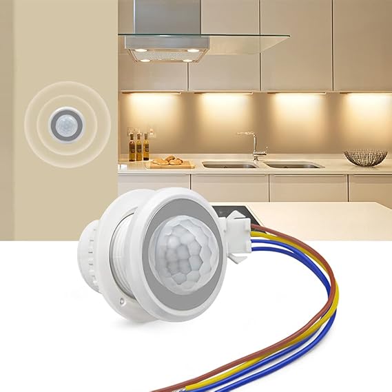 Mini Motion Sensor Light Switch 110-220V PIR Sensor Smart Detection Time Delay Adjustable Infrared Induction Detector for Strip LED Ceiling Lamp