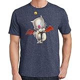 District Canvas Mog The Moogle T-Shirt (Large,Heather Navy)