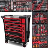 Barracuda Tools Servante d'atelier 8 tiroirs avec 6 outillés - CUDA Max XXL BR