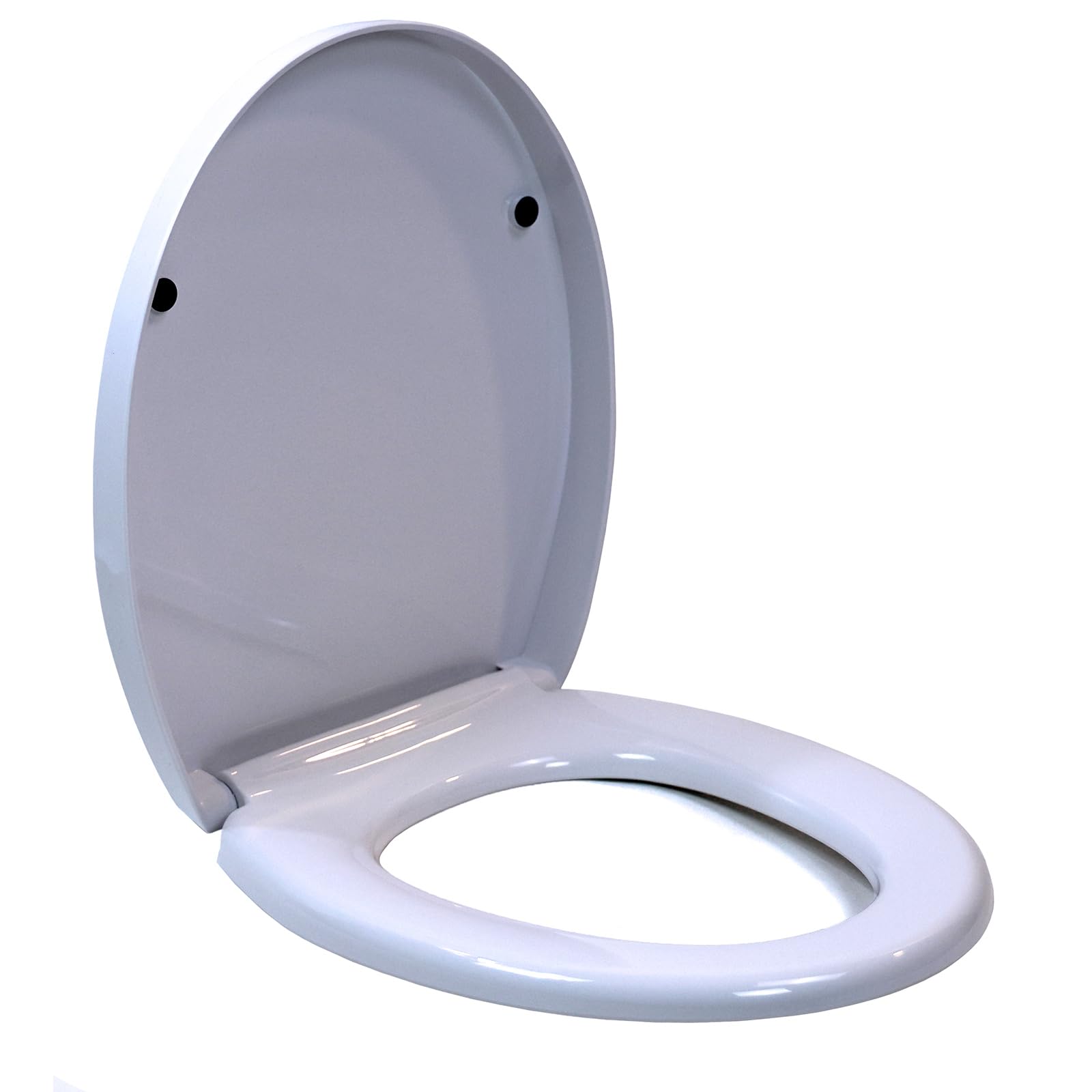 Toilet Seat Quick Release One Button Soft Close Metal Fixing Heavy Duty White WC