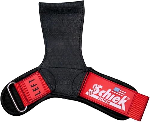 Miniatura 8 de Schiek Sports Model 1907 Platinum Edition Ultimate Grips - Correas de levantamiento de pesas 3 en 1, muñequeras y almohadillas de agarre, control