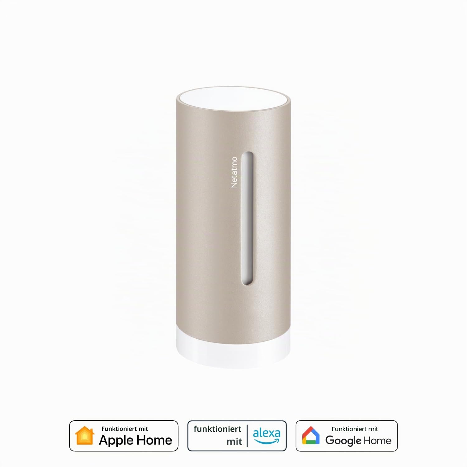 Netatmo Zusätzliches Smartes Innenmodul für Netatmo Wetterstation, Überwachung von Temperatur, Luftfeuchtigkeit und Luftqualität (CO2), NIM-S-WW, Zubehör, Sand