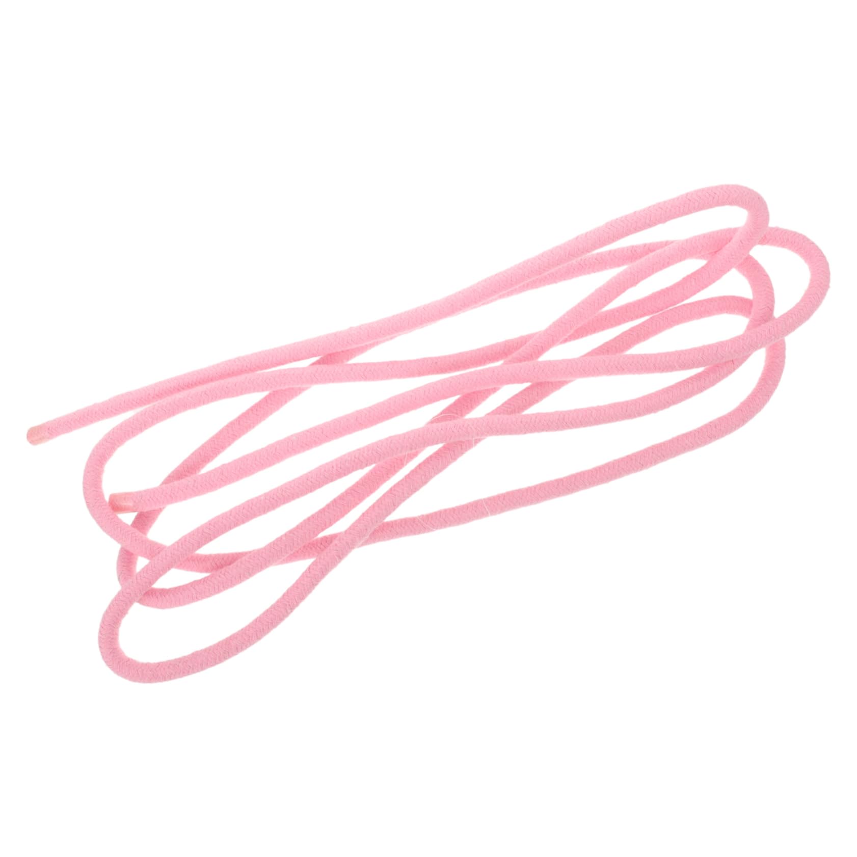 WOONEKY Rhythmic Gymnastics Rope Multi-use Gymnastics Rope Colored Gymnastics Rope Artistic Gymnastics Rope Gymnastics Ropes Training Gymnastics Rope Pink Cotton Sports Portable Rope
