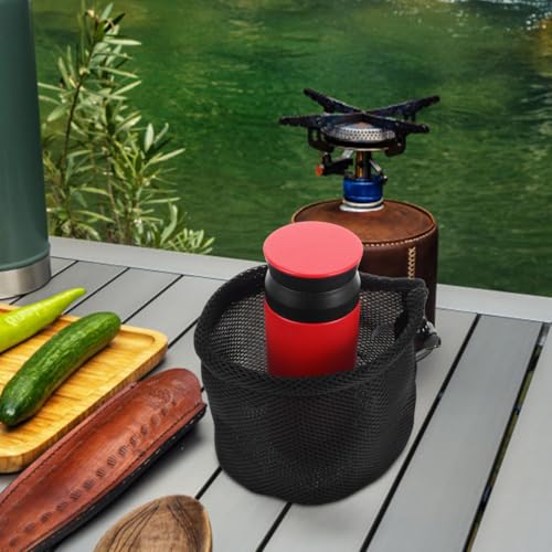 BESPORTBLE Bolsa de Almacenamiento para Camping Organizador Ligero de Malla para Utensilios de Cocina Tazas Hervidores Fondo Redondo Portátil Esenciales de Cocina Exterior miniatura 4