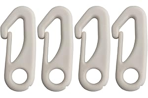 4 PCS Flag Pole Clip Snap Hooks Nylon Flagpole Attachment Hardware -...