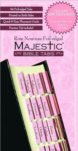 Majestic Rose Nouveau Bible Tabs(text only)by na na Misc. Supplies