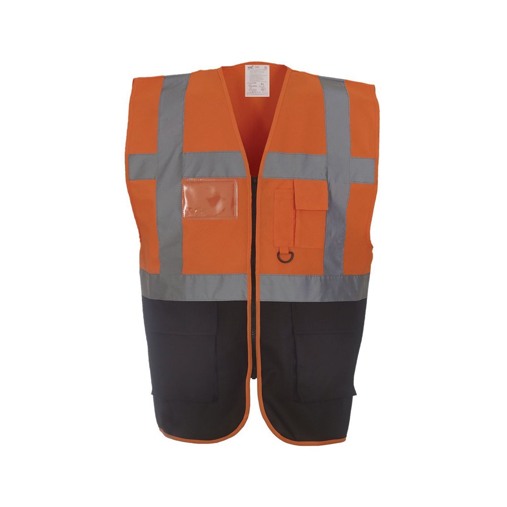 Expert Workwear Coloured Hi Vis Executive Vest High Viz Vests Zip with Pockets - 27 Colours — view 23