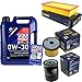 Produktbild Filter Set Inspektionspaket 5 Liter Liqui Moly Motoröl Synthoil Longtime Plus 0W-30 SCT Germany Kraftstofffilter Luftfilter Ölfilter