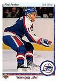 1990-91 Upper Deck Hockey 90-91 Hockey Hologram #92 Paul Fenton Winnipeg Jets Official NHL Trading...
