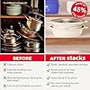 Dash Stacks Stacking Cookware Set with Electric Burner - Features CleanCoating™ Ceramic Nonstick Coating - Versatile, Nestable Pieces - Convenient Storage - Cream, 8-Piece #3