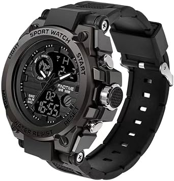 Military Watch Men's Sports Watch Outdoor Tactical Watch Digital 5 ATM Waterproof Watches Men Alarm Clock Stopwatch Watch Calendar Countdown Date