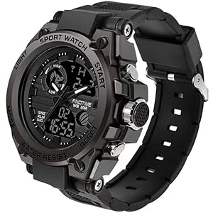 findtime Militär Uhr Herren Sportuhr Outdoor Tactical Watch Digital 5 ATM Wasserdicht Uhren Männer Wecker Stoppuhr Armbanduhr Kalender Countdown Datum