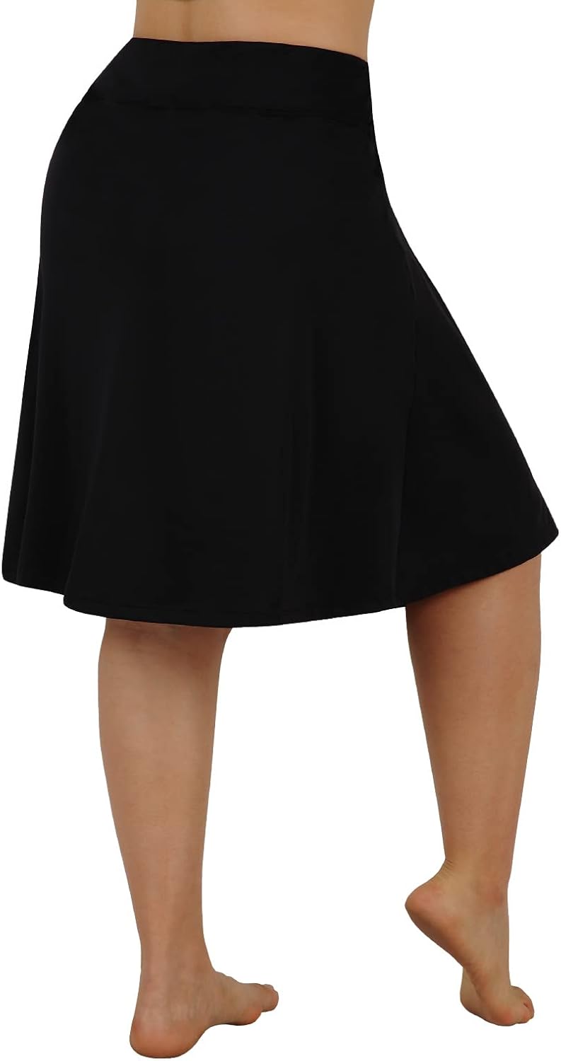 beroy Women Plus Size Skorts Skirts Knee Length Running Skirts for Women with Pockets - Image 3