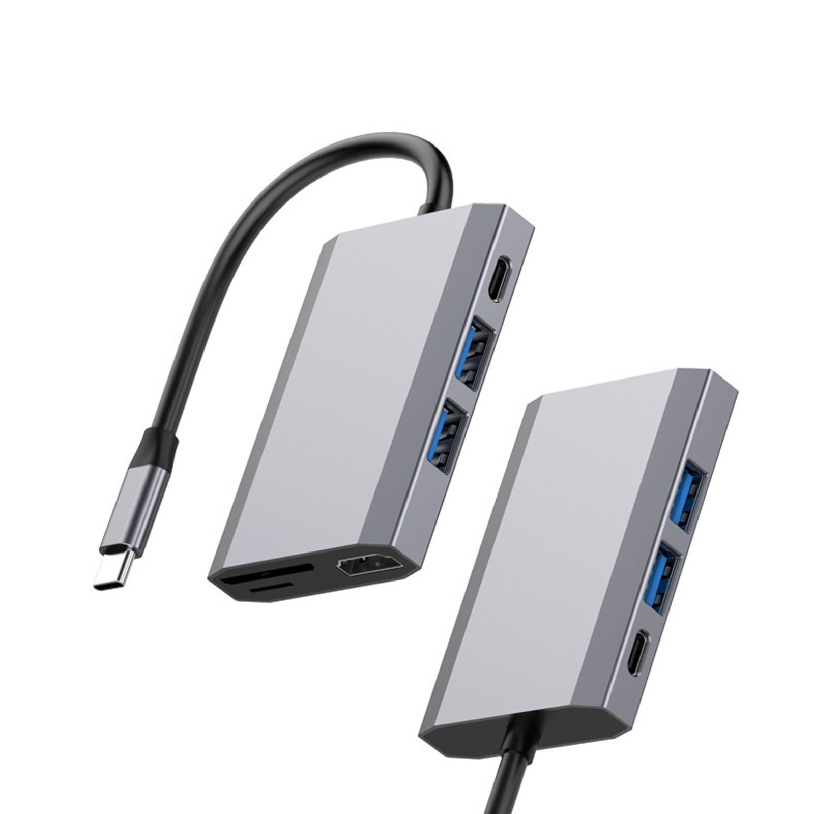 6 in 1 Hub USB Type-C Hub USB Multi Splitter Adapter 6 Porte Hub USB Expander Trasmissione ad alta velocità Plug and Play per PC Computer