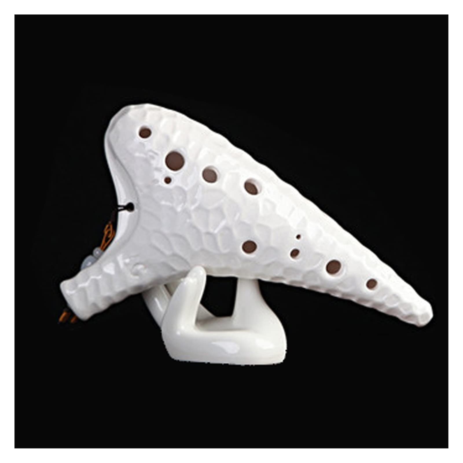 Nuevo instrumento de viento Ocarina de tono C Alto de 12 agujeros para principiantes estudiantes juegan instrumento de ocarina de cerámica