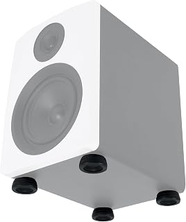 Rockville ISOPAD Aluminum/Silicone Isolation Pad Feet, Vibration Absorbing, Anti-Slip, for Studio Monitors and Speakers