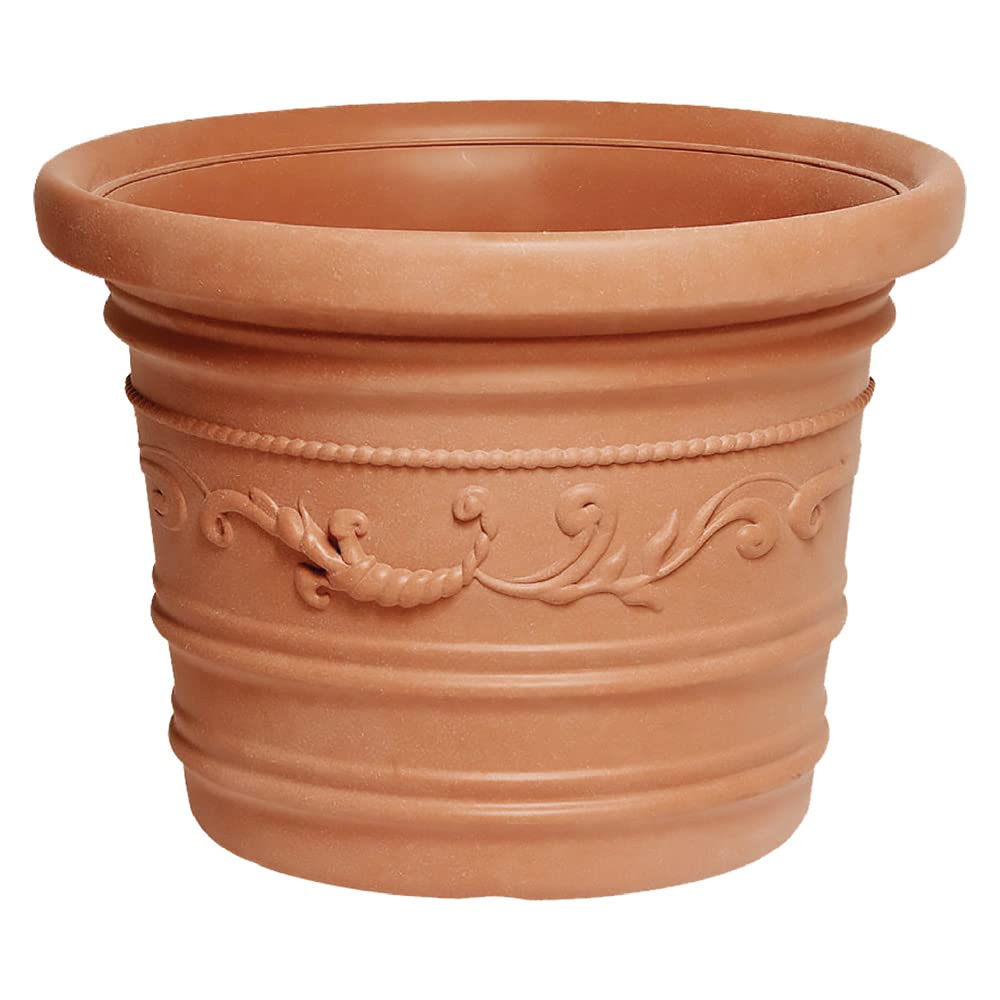 Vasi Tondi Festonati Prestige Hdpe Terracotta cm.45x34H - 4