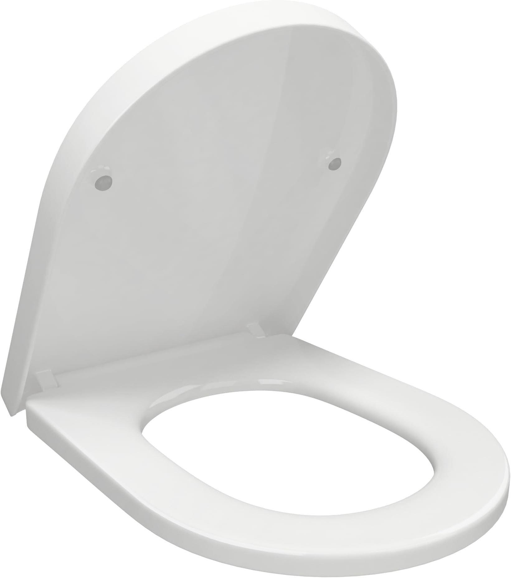 Croydex Eyre D Shaped Soft Close Toilet Seat with Anti Bacterial