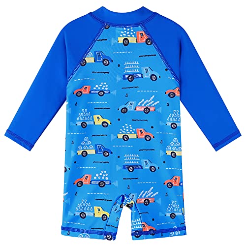 Image of Girls Long Sleeve Zipper Rash Guard 1 Piece UPF 50+ Sun Protection