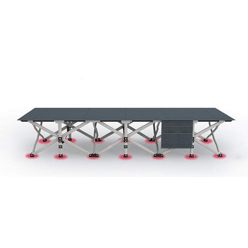 Lit de camp 250kg durable avec structure de lit pliant de voyage robuste