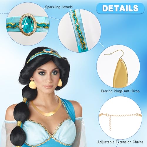 Horolam 3PCS Arabian Princess Costume Accessories - Image 3
