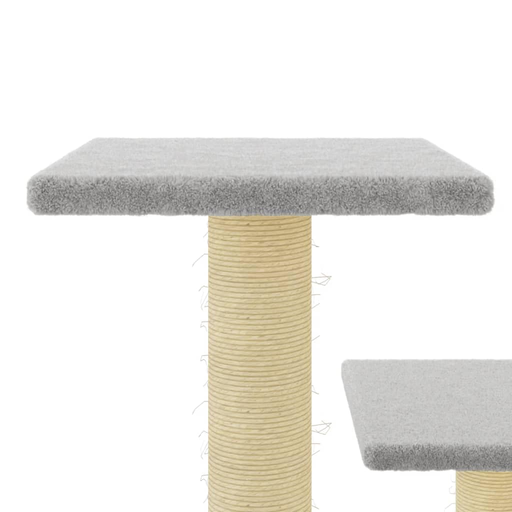 Rascador para Gatos con Postes de sisal Gris Claro 61 cm, ZEYUAN Rascador Gato, Arbol Rascador para Gatos, Gatos Accesorios, Torre Gatos, Arranhador para Gatos, Casa para Gatos