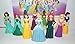 Disney Princess Deluxe Cake Toppers Cupcake Decorations Set of 13 with 11 Topper Figures and 2 Princess Tattoos featuring Belle, Ariel, Cinderella and More!