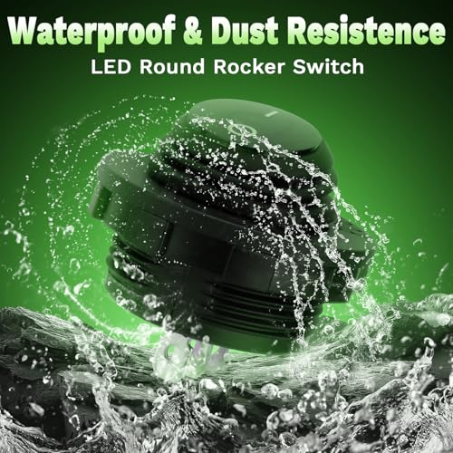 Image of BFXM Round Rocker Switch, Toggle Switch 12V, On Off Switch, SPST 3 Pin