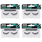Ardell Natural Lashes False Eyelashes Fairies - Black, Lightweight Reusable Strip Lashes, 4 Pack