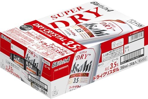 （19:30時点） アサヒスーパードライドライクリスタル缶350ml ６缶パック×４