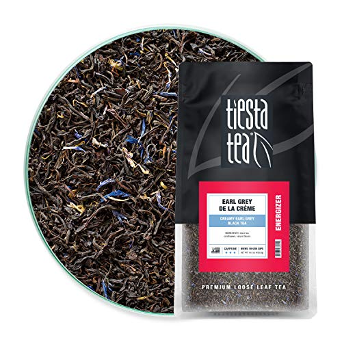 Tiesta Tea - Earl Grey de la CrÃ¨me, Loose Leaf Creamy Earl Grey Black Tea, High Caffeine, Hot & Iced Tea, 16 oz Bulk Bag - 200 Cups, Natural Flavored, Unsweetened, Black Tea Loose Leaf