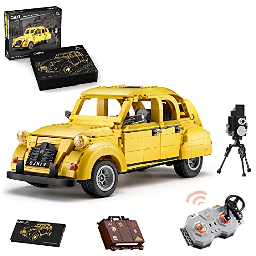 OWEN CADA Technik Auto für Citroen 2CV, 1:12 Bausteine Auto C61026W mit Fernbedienung & Motor, Classic Sports Car…