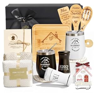 HouseWarming Gifts New Home, 14 Pcs New Home Gift Ideas, House Warming Present for First Homeowner Couple Women, Closing Gifts for Home Buyers, Realtor Gift for Clients
