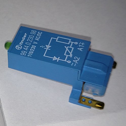 Finder, 99.44.0.230.98, Diode Module, Green LED, VAR 110-230V AC/DC