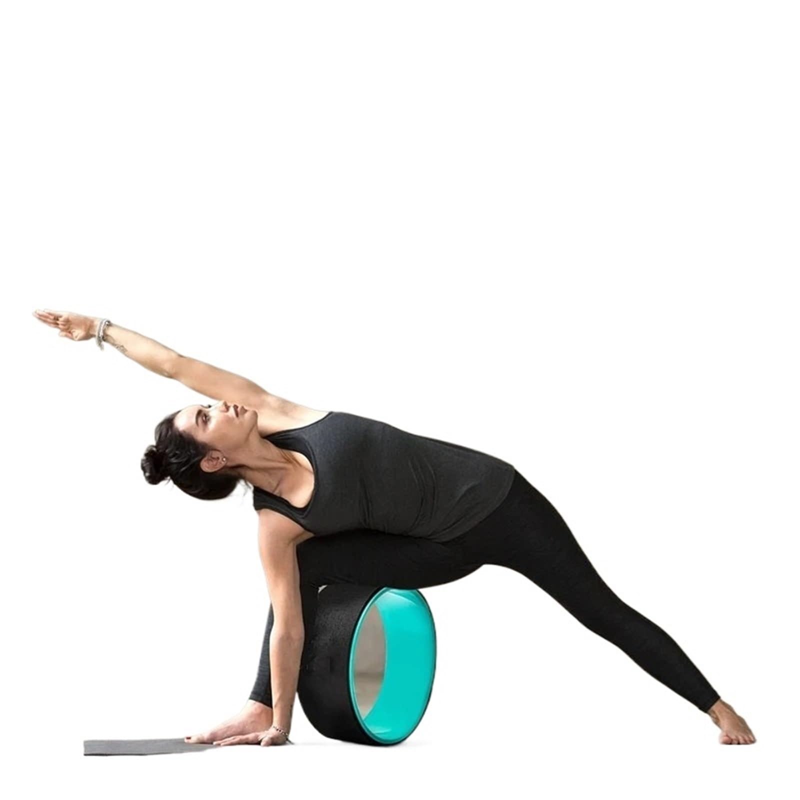 Ruota Circolare per Yoga Ruota Yoga, Rullo, barella for la Schiena, Attrezzatura for Il Fitness Domestico for Massaggi dei Tessuti Profondi, miglioramento delle Posizioni e flessione della