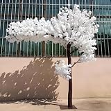 QuinteZhenTially Arbres Fleurs Cerisier Artificielles,Deco Exterieur Cerisier,Fausse Fleur Tissu Soie Dcoration Jardin Maison,pour Anniversaires Saint Valentin Hôtels Parcs Bureaux White 1.5x1.5mB