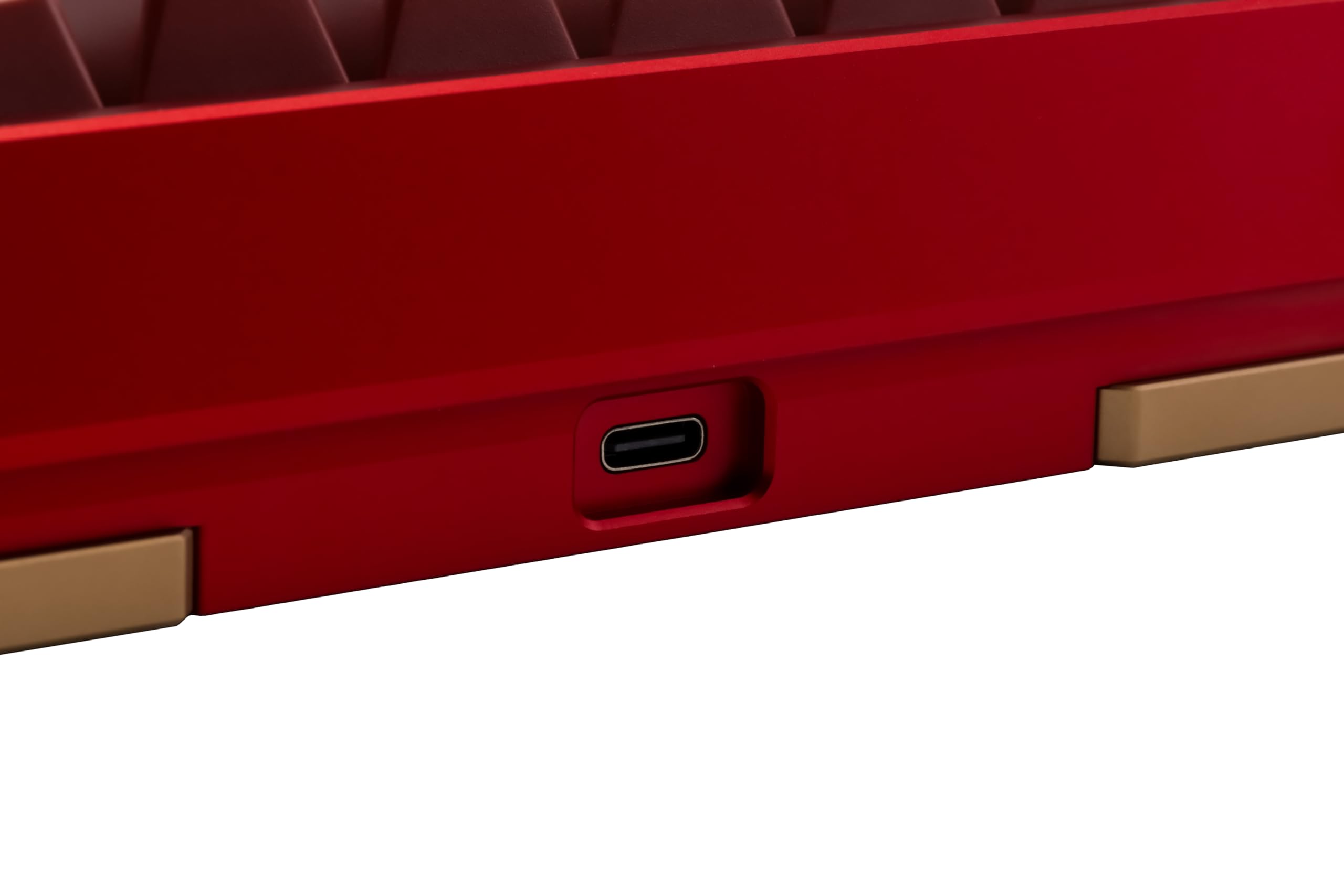 WOBKEY Zen 65, tastiera meccanica a sgancio rapido, alloggiamento in alluminio CNC, hot-swappable, Tri-Mode (BT/2,4G/USB-C), illuminazione RGB, QMK/VIA, adatta per Mac e Windows (ultra rosso)