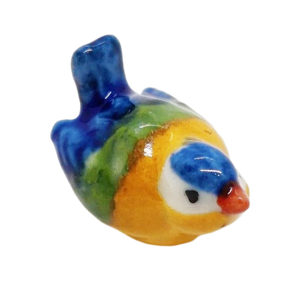 Domek dla lalek miniatury ceramiczne dziecko niebieski ptak FIGURKA zwierzęta wystrój autorstwa ChangThai Design