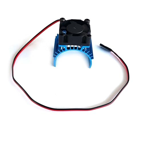 Miniatura 6 de DEVMO Disipador de calor de aleación con ventilador de enfriamiento de 5 V para 1/10 coche 540 550 3650 tamaño motor sin escobillas motor control
